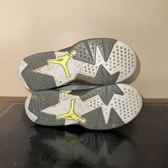 Nike Air Jordan 6 Retro Low Dark Grey Green 768884-008 Ps Preschool Size 3Y - Picture 5 of 5